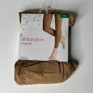 Xhilaration Leggings Suede Tan Footless Juniors Tights New